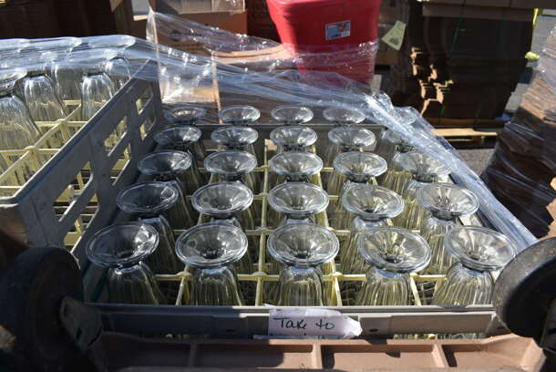 ALL ONE MONEY! Pallet Lot of Various Items Including Dish Caddies of Glasses and Dish Caddy Dollies. (warehouse) - Image 4 of 7