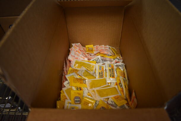 ALL ONE MONEY! Lot of 6 Boxes of Various Packages of Ketchup, Honey Mustard, Sweet N Low, Splenda, Brown Mustard and Baking Cups! (drop in bin kitchen) - Image 2 of 8