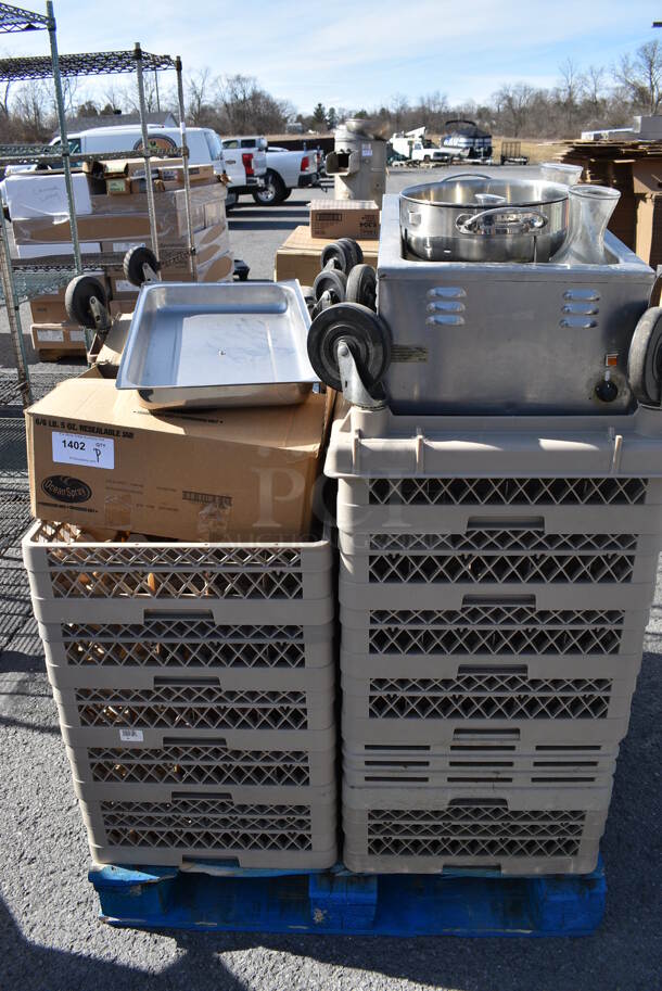 ALL ONE MONEY! Pallet Lot of Various Items Including Dish Caddies and Food Warmer. (warehouse) - Image 1 of 5