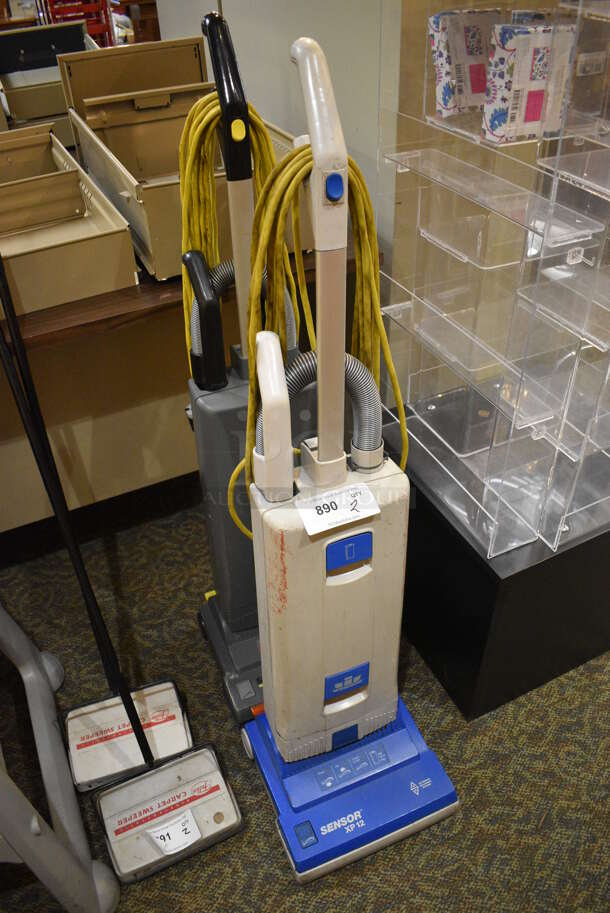 2 Windsor Sensor Commercial Vacuum Cleaners. 12x12x47. 2 Times Your Bid! Unit Was In Working Condition When Restaurant Closed. (gift shop) - Image 2 of 3