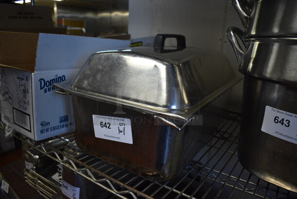 Stainless Steel Full Size Drop In Bin w/ Dome Lid. 1/1x6 - Image 2 of 4