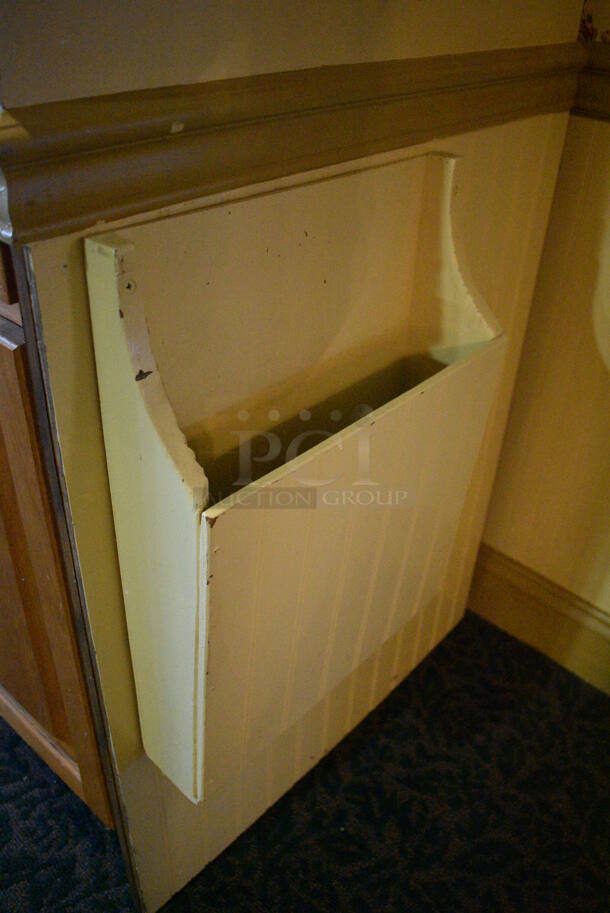 Wooden Cabinet w/ 2 Drawers, 2 Doors and Over Shelf. Does Not Include Contents. 39x26x72. (buffet - drink station) - Image 6 of 6