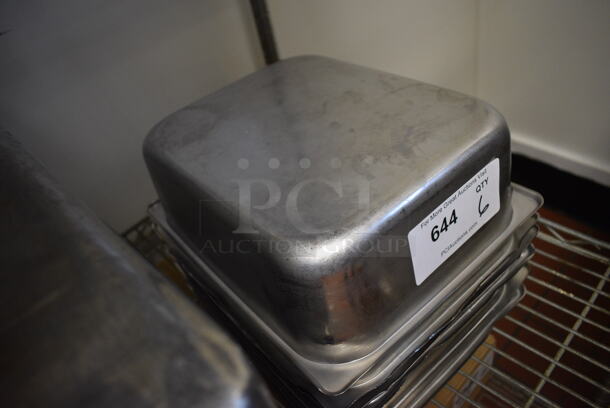 6 Stainless Steel 1/2 Size Drop In Bins. 1/2x4. 6 Times Your Bid! (drop in bin kitchen) - Image 2 of 4