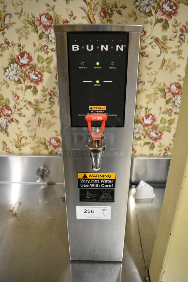 Bunn Model H5X-40-208 Stainless Steel Commercial Countertop Hot Water Dispenser. 208 Volts, 1 Phase. 7x17x28.5. Unit Was In Working Condition When Restaurant Closed.  (buffet - drink station)