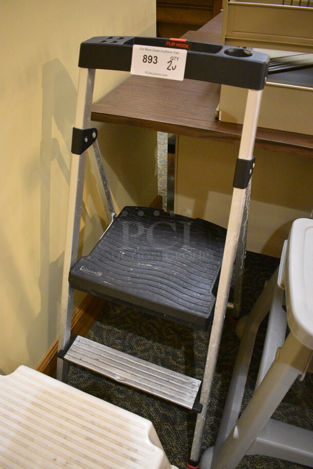 2 Items; Ladder and Step Stool. 16x18x16, 14.5x205x47. 2 Times Your Bid! (gift shop) - Image 3 of 3