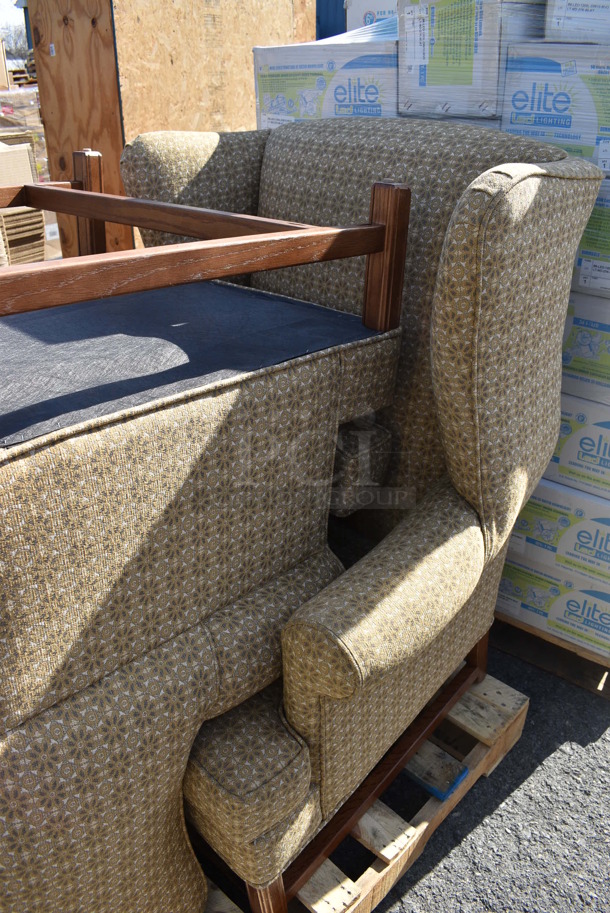 ALL ONE MONEY! Pallet Lot of Various Items Including 2 Tan Chairs. 32x30x44. (warehouse) - Image 3 of 4