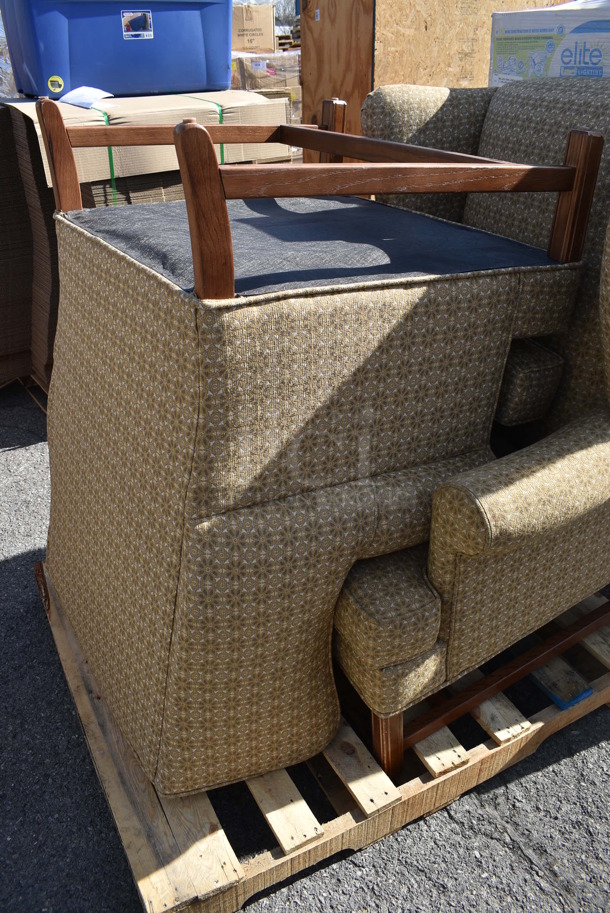 ALL ONE MONEY! Pallet Lot of Various Items Including 2 Tan Chairs. 32x30x44. (warehouse) - Image 4 of 4