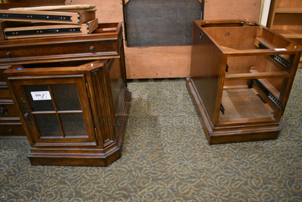 Wooden Desk; Desktop, 2 Bases and 4 Drawers. 72x36x6.5 Desktop. 22x32x25 Bases. (gift shop) - Image 4 of 5