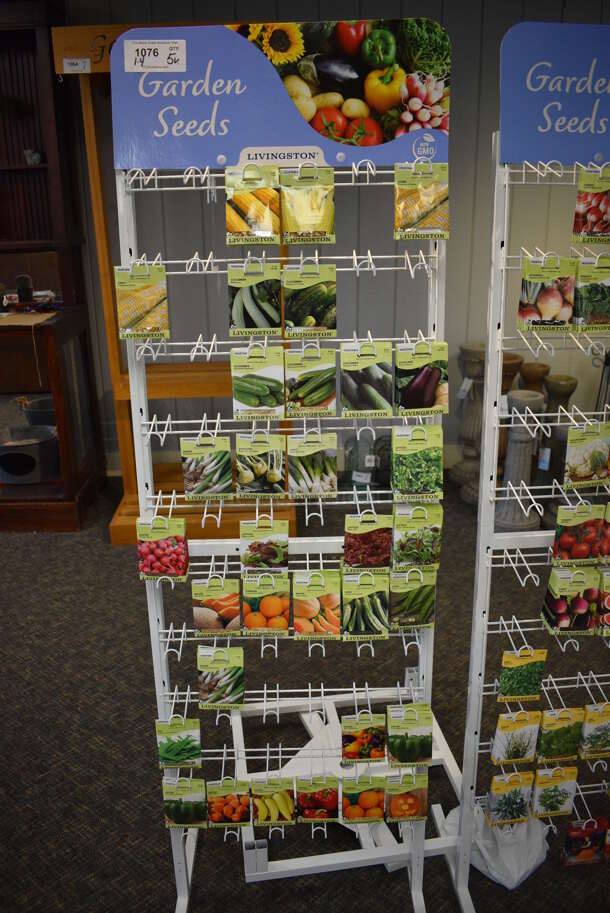 5 Various Metal Racks w/ Seed Packets. Includes 22x14x63.5. 5 Times Your Bid! (garden center) - Image 2 of 9