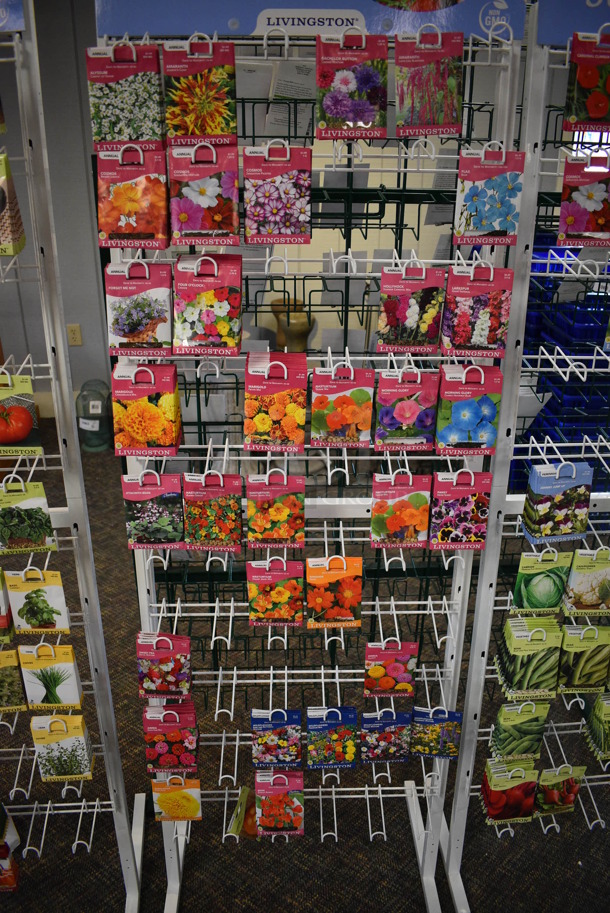 5 Various Metal Racks w/ Seed Packets. Includes 22x14x63.5. 5 Times Your Bid! (garden center) - Image 4 of 9