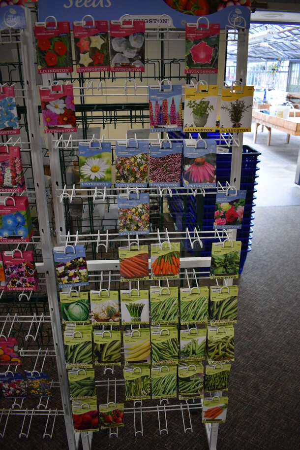5 Various Metal Racks w/ Seed Packets. Includes 22x14x63.5. 5 Times Your Bid! (garden center) - Image 5 of 9