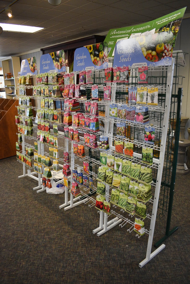 5 Various Metal Racks w/ Seed Packets. Includes 22x14x63.5. 5 Times Your Bid! (garden center) - Image 6 of 9