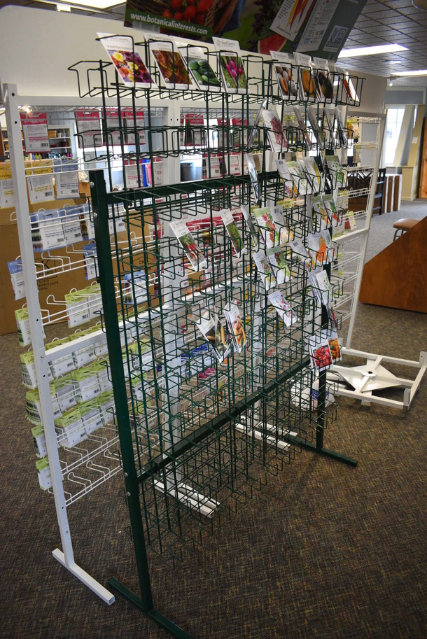 5 Various Metal Racks w/ Seed Packets. Includes 22x14x63.5. 5 Times Your Bid! (garden center) - Image 7 of 9