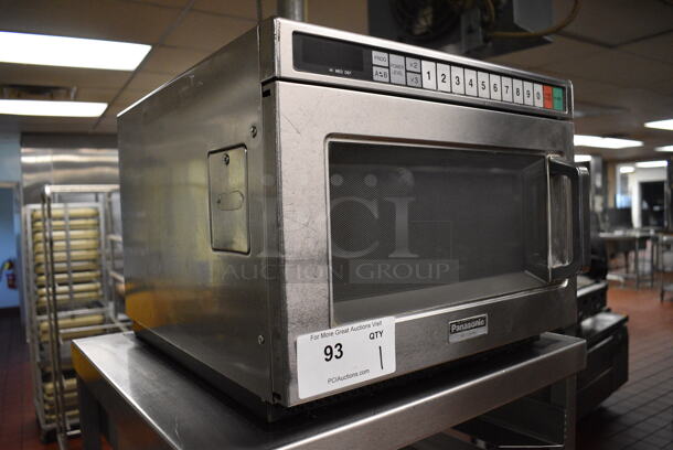 Panasonic Model NE-1257R Stainless Steel Commercial Countertop Microwave Oven. 120 Volts, 1 Phase. 17x20x13. (kitchen) - Image 3 of 5