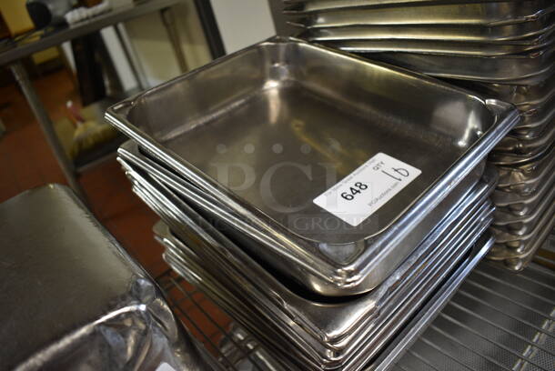 10 Stainless Steel 1/2 Size Drop In Bins. 1/2x2. 10 Times Your Bid! (drop in bin kitchen) - Image 2 of 3
