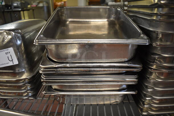 10 Stainless Steel 1/2 Size Drop In Bins. 1/2x2. 10 Times Your Bid! (drop in bin kitchen) - Image 3 of 3