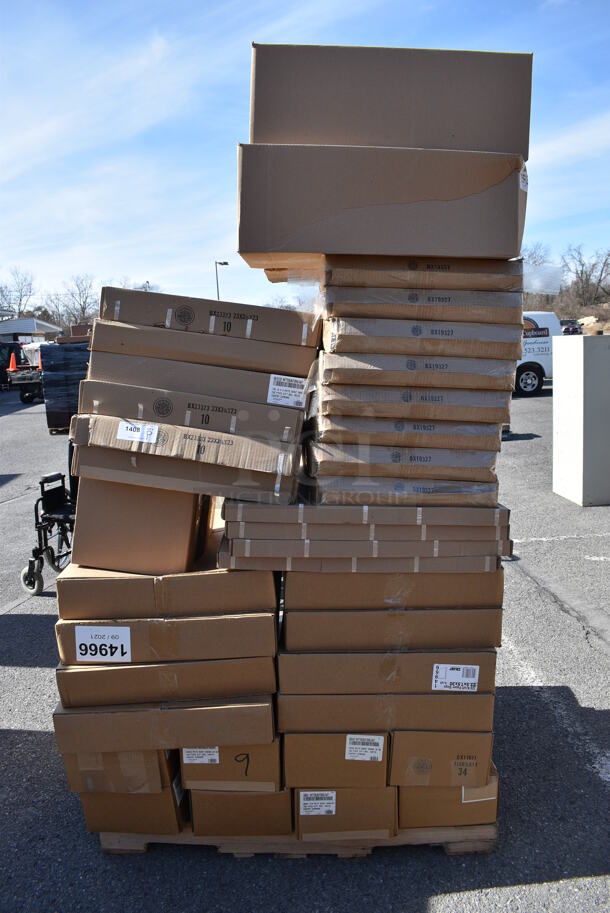 ALL ONE MONEY! Pallet Lot of Various Items Including Kraft Paper Bags. (warehouse) - Image 1 of 6