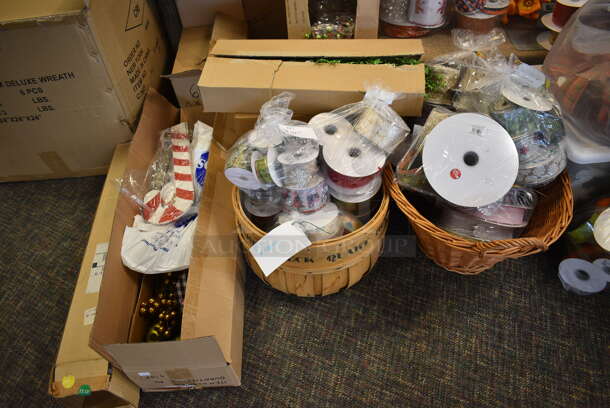 ALL ONE MONEY! Mega Lot of Various Items Including Ribbons! BUYER MUST REMOVE. (garden center) - Image 3 of 8