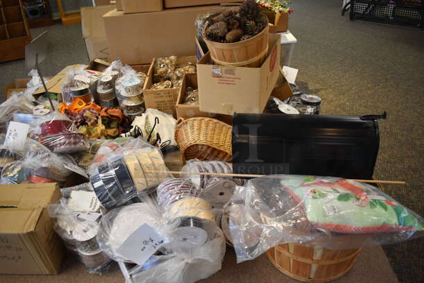 ALL ONE MONEY! Mega Lot of Various Items Including Ribbons! BUYER MUST REMOVE. (garden center) - Image 6 of 8