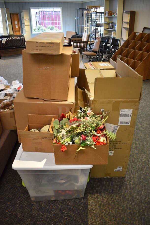 ALL ONE MONEY! Mega Lot of Various Items Including Ribbons! BUYER MUST REMOVE. (garden center) - Image 8 of 8