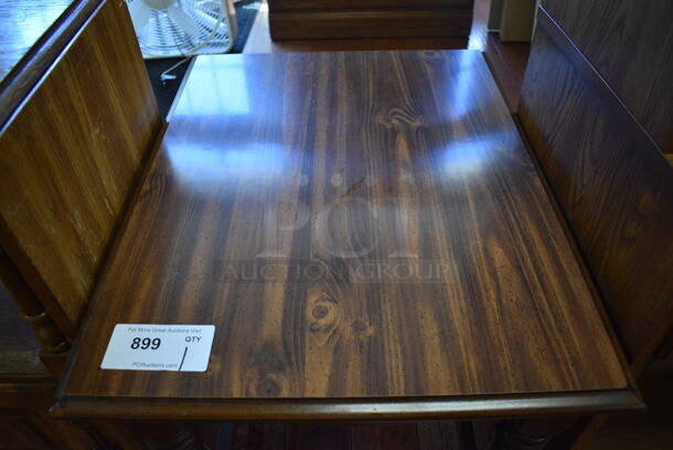 Wooden End Table w/ Under Shelf. 21.5x27.5x22. (gift shop) - Image 4 of 4