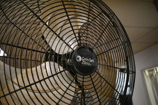 Comfort Zone Black Metal Floor Style Fan. 21x22x78. (kitchen) - Image 3 of 4
