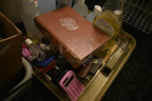 ALL ONE MONEY! Lot of 2 Bins of Various Items Including Cleaner, Soap and Lighters! (main dining room) - Image 5 of 5