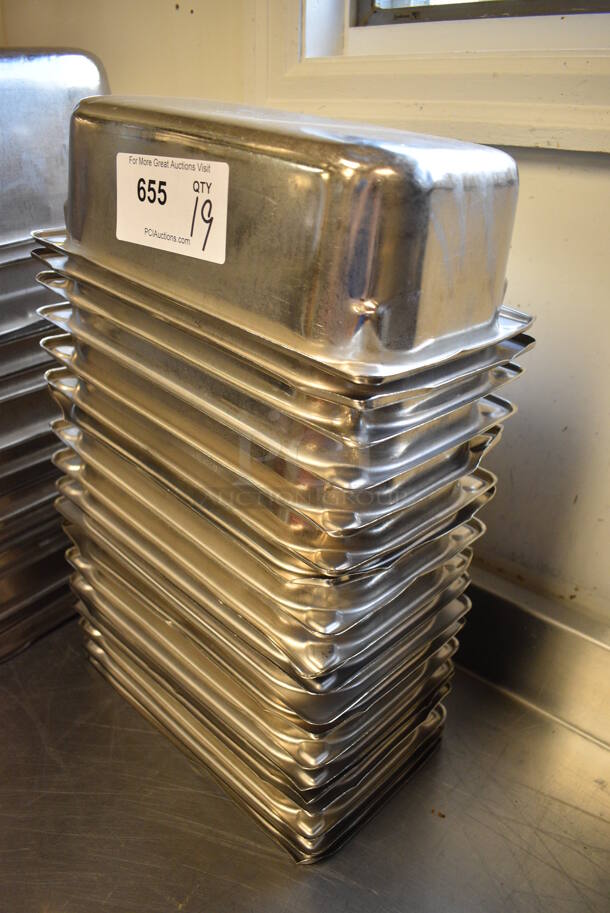 19 Stainless Steel 1/3 Size Drop In Bins. 1/3x4. 19 Times Your Bid! (drop in bin kitchen) - Image 2 of 2