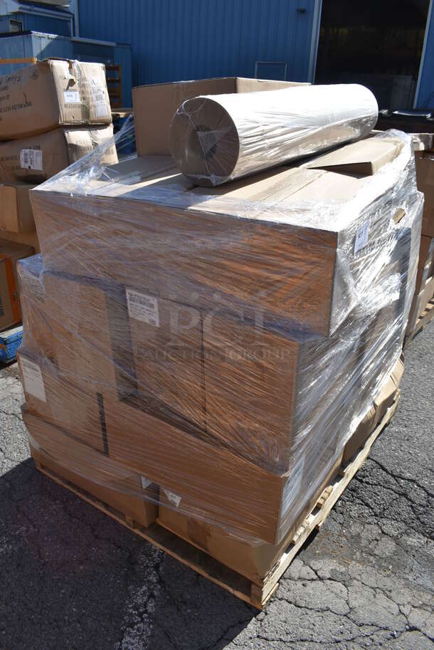 ALL ONE MONEY! Pallet Lot of Various Items Including Matte Orange Gift Boxes.  (warehouse) - Image 4 of 5