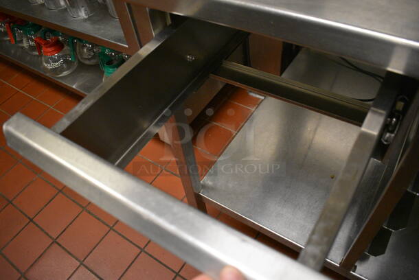 Stainless Steel Commercial Table w/ Pan Rack, Lower Pan Rack and Drawer. 39.5x36x59.5. (kitchen) - Image 5 of 6