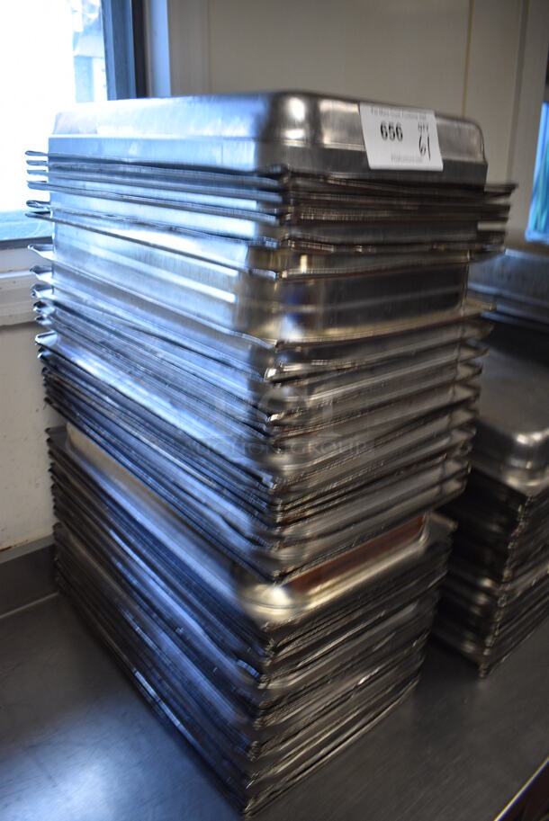 61 Stainless Steel Full Size Drop In Bins. 1/1x2. 61 Times Your Bid! (drop in bin kitchen) - Image 2 of 3