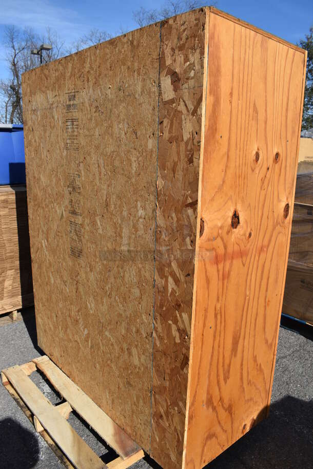 ALL ONE MONEY! Pallet Lot of Various Items Including Wooden 2 Door Cabinet. 56x26x70. (warehouse) - Image 3 of 5