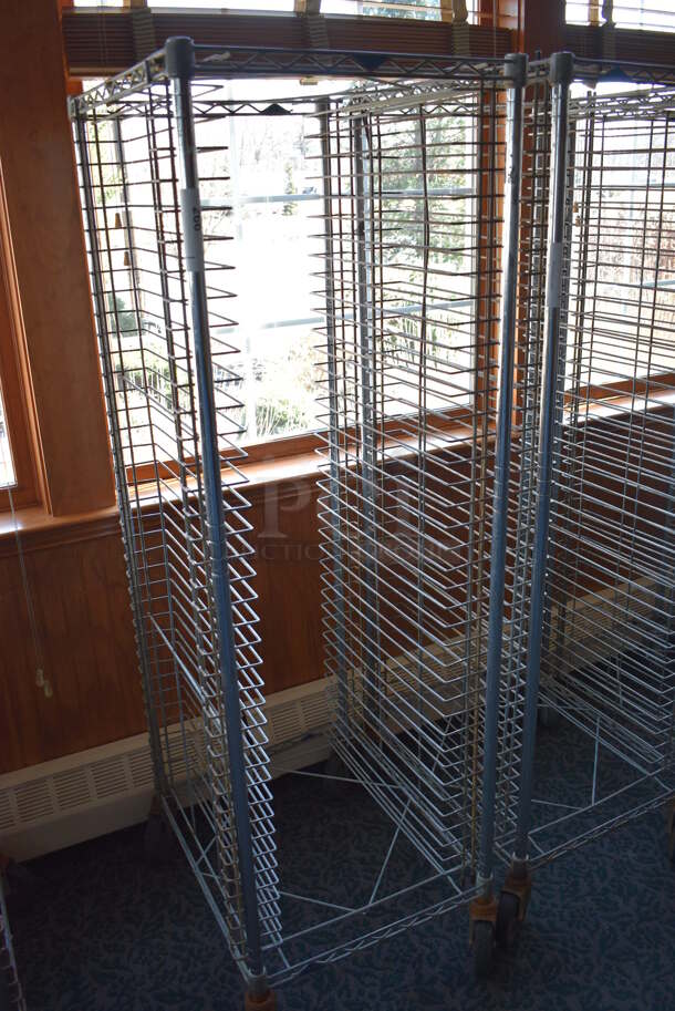 Metal Commercial Pan Transport Rack on Commercial Casters. 22x26x68. (sunroom dining room) - Image 2 of 4
