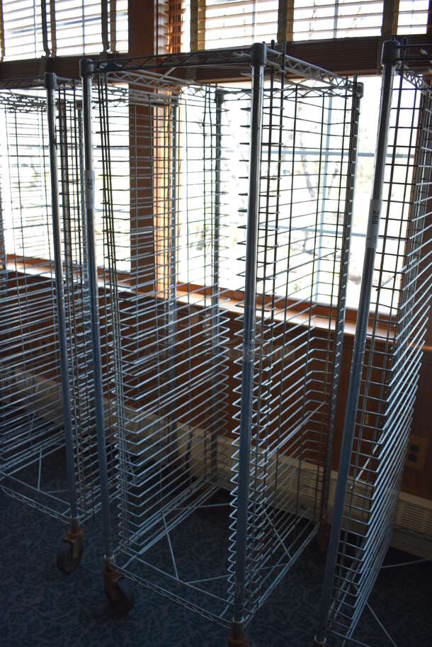Metal Commercial Pan Transport Rack on Commercial Casters. 22x26x68. (sunroom dining room) - Image 3 of 4