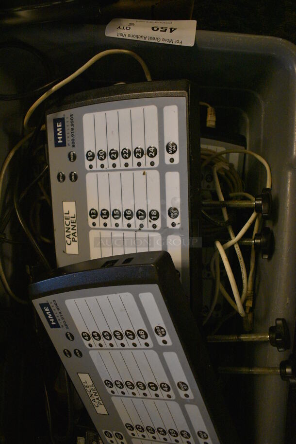ALL ONE MONEY! Lot of 5 HME Cancel Panels in Gray Bin! 12.5x3x9. (main dining room) - Image 3 of 4
