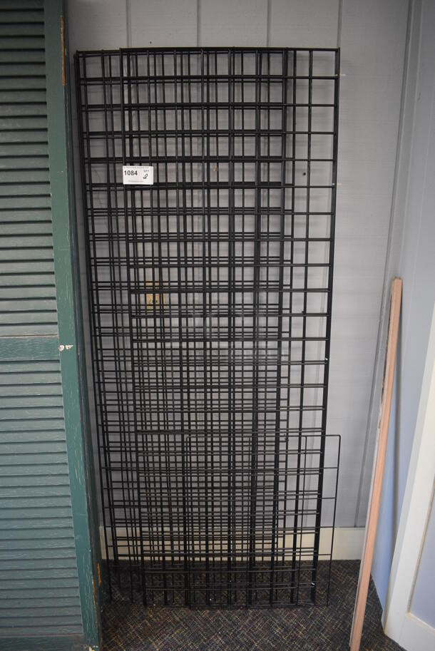 ALL ONE MONEY! Lot of Black Metal Racks! Includes 72x24. (garden center)