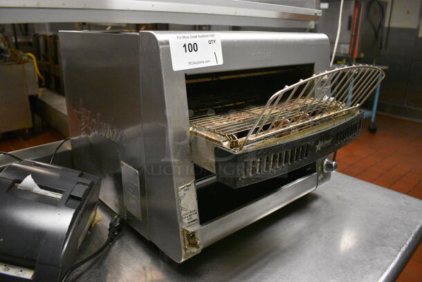 Star Holman Model QCS-3-1400HC Stainless Steel Commercial Countertop Electric Powered Conveyor Oven. 208 Volts, 1 Phase. 18.5x23x16. Unit Was In Working Condition When Restaurant Closed. (kitchen) - Image 4 of 6