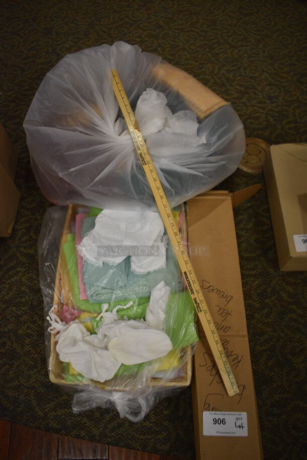 ALL ONE MONEY! Lot of Various Items Including Fabric and Yard Stick. (gift shop) - Image 1 of 3