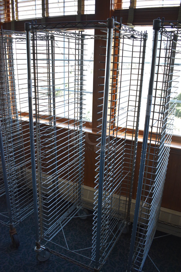 Metal Commercial Pan Transport Rack on Commercial Casters. 22x26x68. (sunroom dining room) - Image 3 of 4