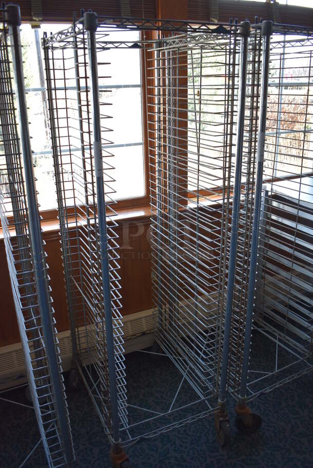 Metal Commercial Pan Transport Rack on Commercial Casters. 22x26x68. (sunroom dining room) - Image 2 of 4
