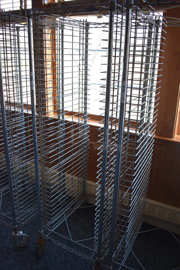 Metal Commercial Pan Transport Rack on Commercial Casters. 22x26x68. (sunroom dining room) - Image 3 of 4