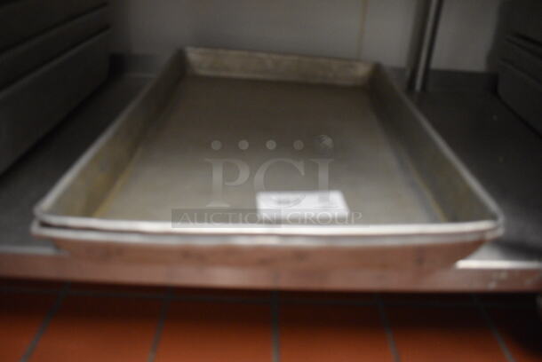 2 Metal Baking Pans. 18x25.5x2. 2 Times Your Bid! (drop in bin kitchen) - Image 3 of 3