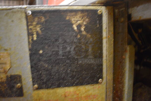 Vulcan Stainless Steel Commercial Floor Style Electric Powered Deep Fat Fryer on Commercial Casters. 46.5x34.5x41.5. Unit Was In Working Condition When Restaurant Closed. (kitchen) - Image 10 of 12