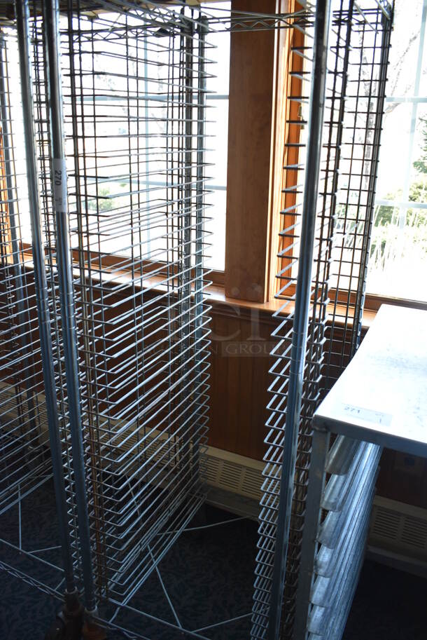 Metal Commercial Pan Transport Rack on Commercial Casters. 22x26x68. (sunroom dining room) - Image 4 of 4