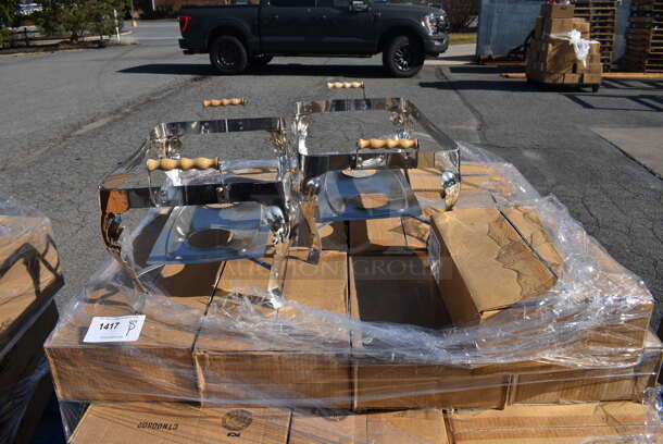 ALL ONE MONEY! Pallet Lot of Various Items Including Chafing Dish Frames and Hibiscus Placemats. (warehouse) - Image 2 of 5