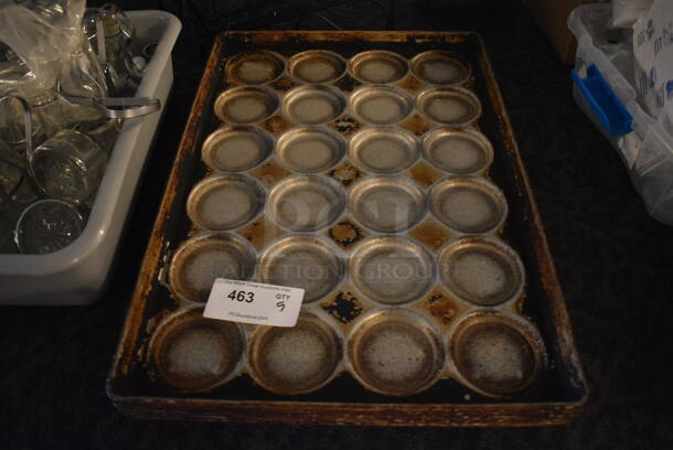 5 Metal 24 Cup Baking Pans. 18x26x1.5. 5 Times Your Bid! (main dining room)
