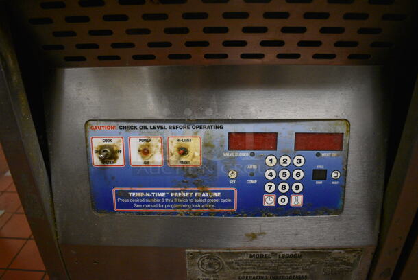 Broaster Model 1800GH Stainless Steel Commercial Floor Style Natural Gas Powered Pressure Fryer. 18x34x48. Unit Was In Working Condition When Restaurant Closed. (kitchen) - Image 4 of 10