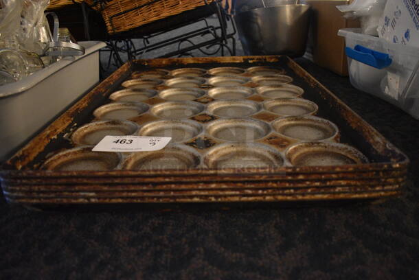 5 Metal 24 Cup Baking Pans. 18x26x1.5. 5 Times Your Bid! (main dining room) - Image 4 of 4