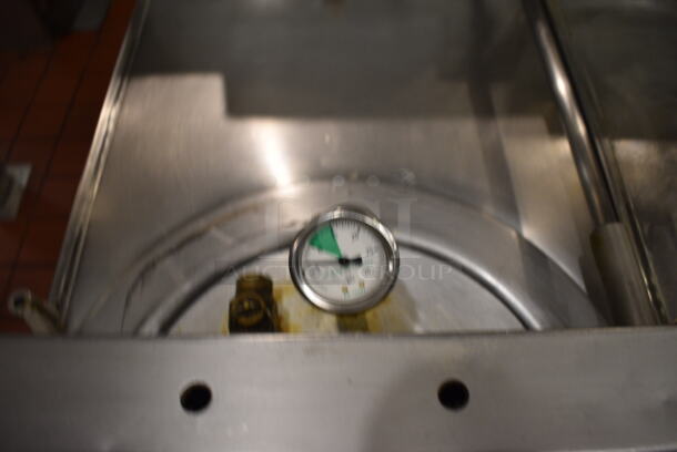 Broaster Model 1800GH Stainless Steel Commercial Floor Style Natural Gas Powered Pressure Fryer. 18x34x48. Unit Was In Working Condition When Restaurant Closed. (kitchen) - Image 9 of 10