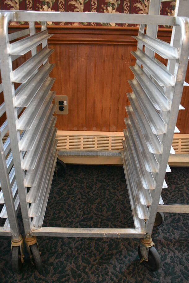 Metal Commercial Pan Transport Rack on Commercial Casters. 20.5x26x38.5. (sunroom dining room) - Image 4 of 4